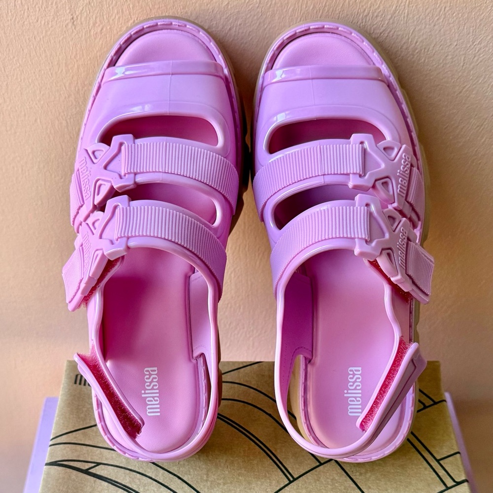 MELISSA Pink Chunky Rebel Platform Sandals - Picture 6 of 6
